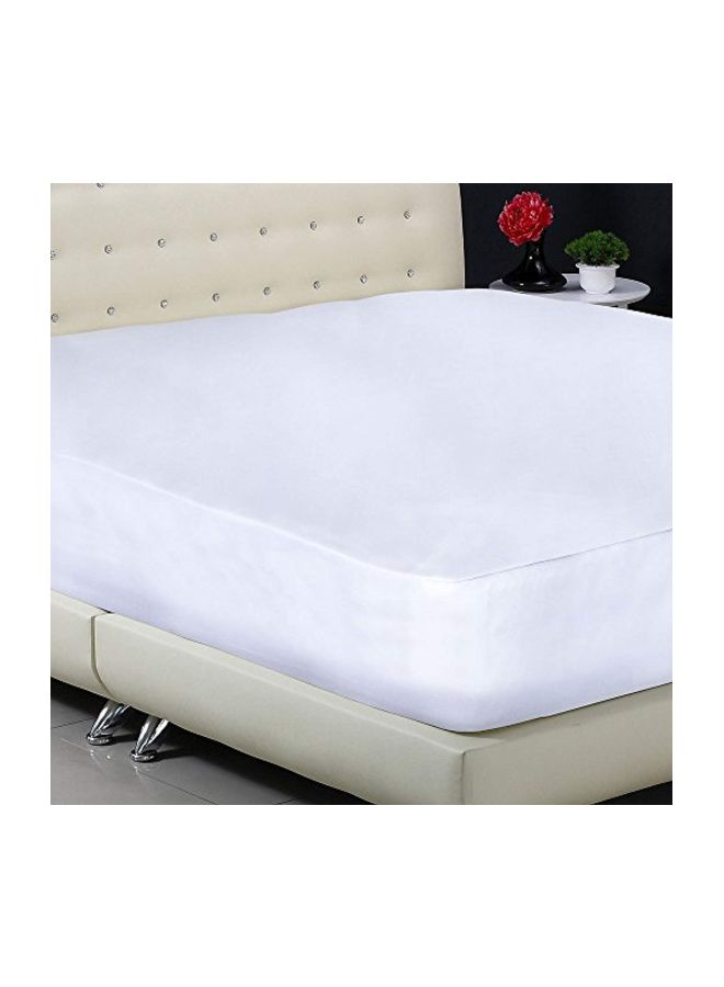 Waterproof Mattress Protector polyester White Full