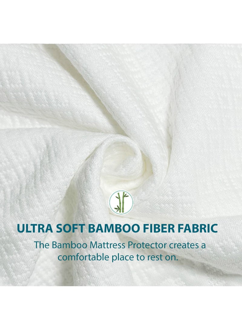 SpireHues Premium Waterproof Bamboo Mattress Protector