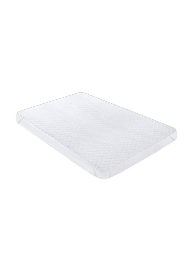 Hru Waterproof Mattress Protector, White - 200X200 Cm