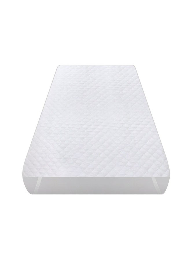 Hru Waterproof Mattress Protector, White - 200X200 Cm