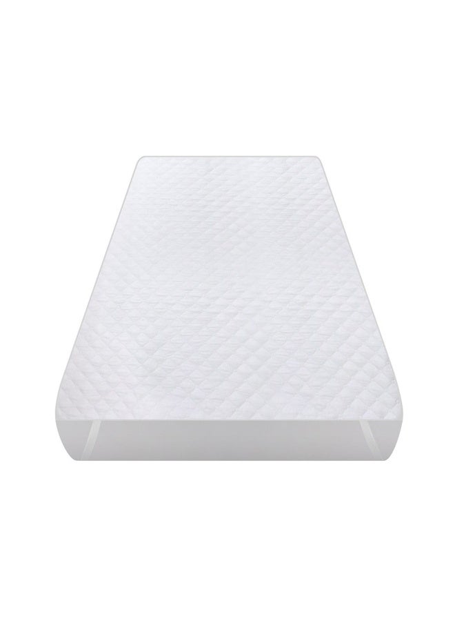 Hru Waterproof Mattress Protector, White - 180X200 Cm