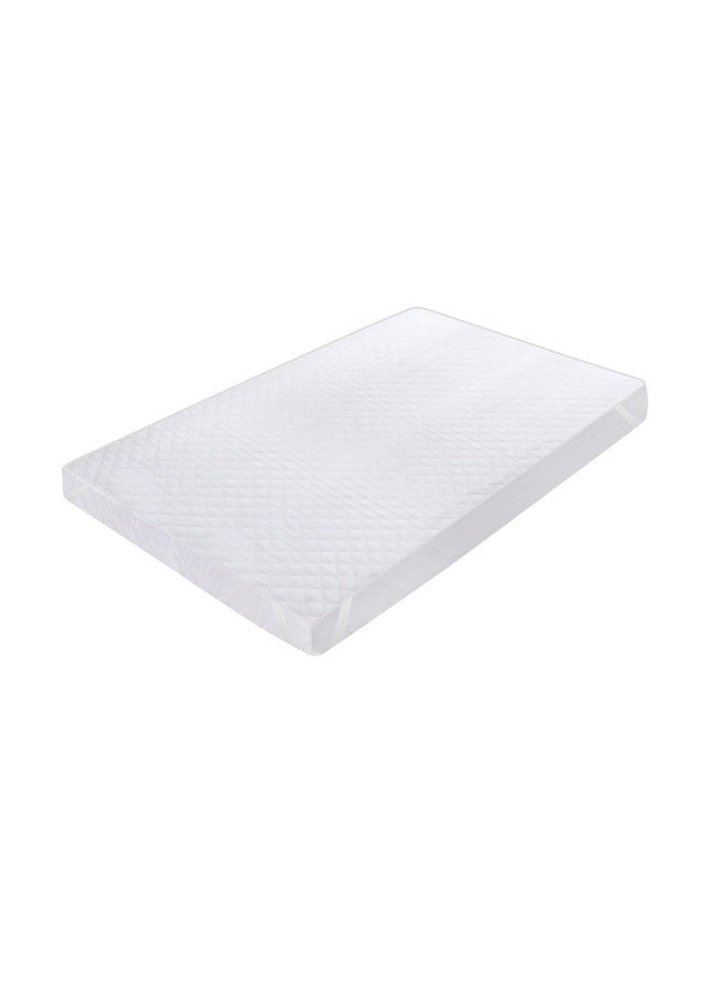 Hru Waterproof Mattress Protector, White - 180X200 Cm