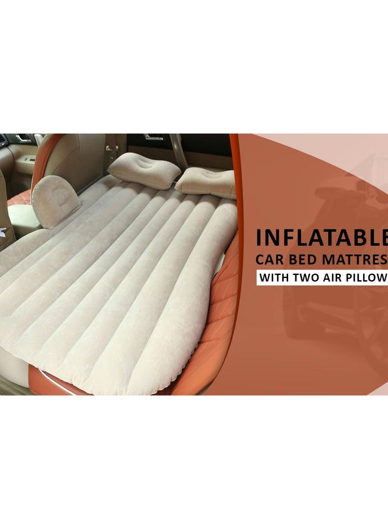 Inflatable Car Air Mattress With Pump And 2 Pillows