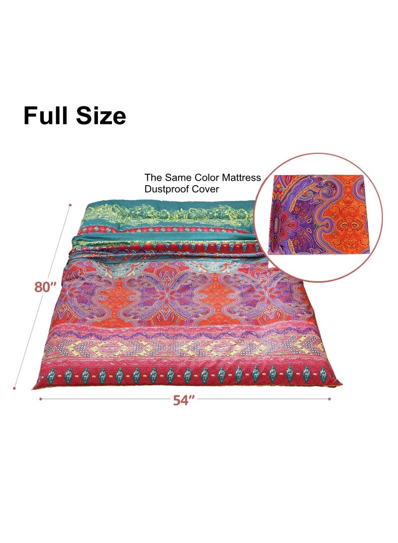 COOLBABY Japanese Floor Mattress Futon Mattress Thicken Tatami Mat Sleeping Pad Foldable Roll Up Mattress Dormitory Mattress Pad Kids Floor Lounger Pillow Bed