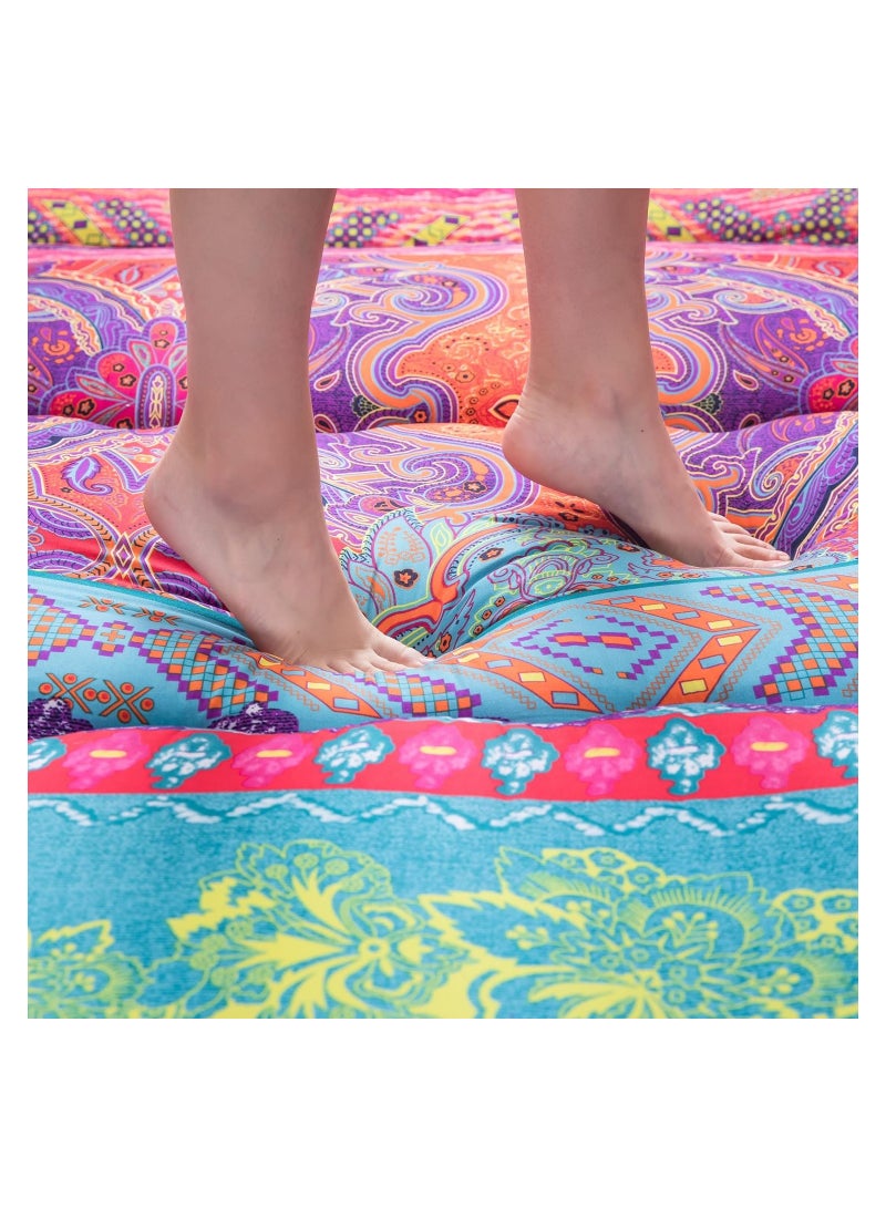 COOLBABY Japanese Floor Mattress Futon Mattress Thicken Tatami Mat Sleeping Pad Foldable Roll Up Mattress Dormitory Mattress Pad Kids Floor Lounger Pillow Bed