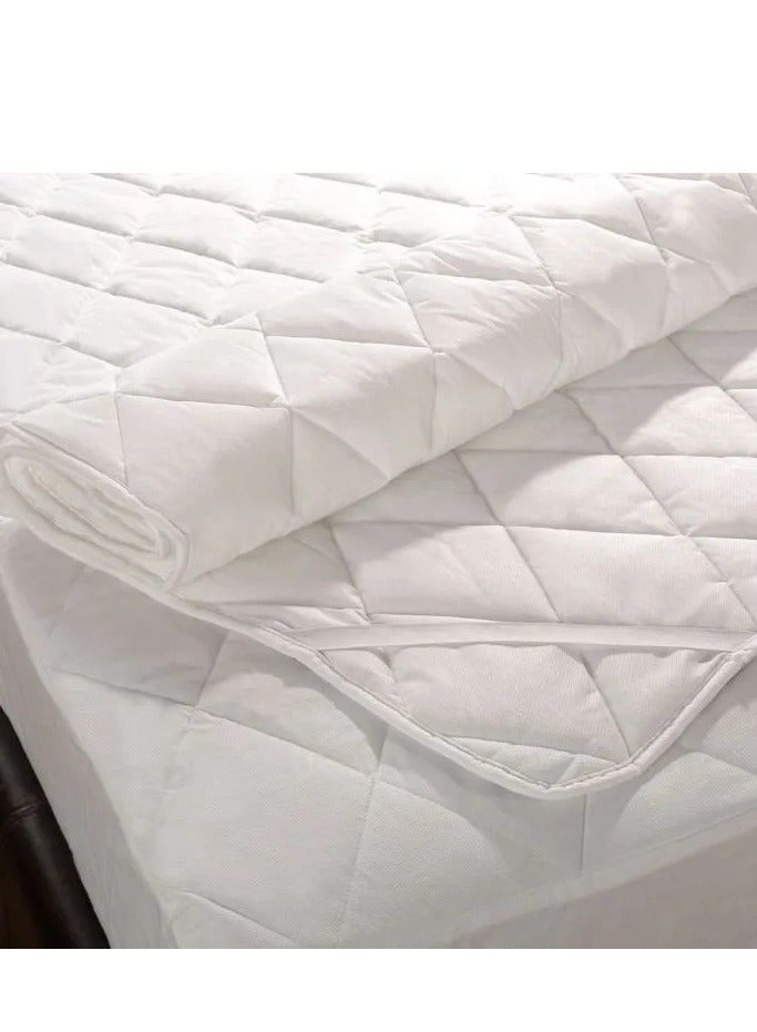 Quilted waterproof Mattress Protector King Size 180x200 Mattress (Protection & Additional Comfort 2 in 1)