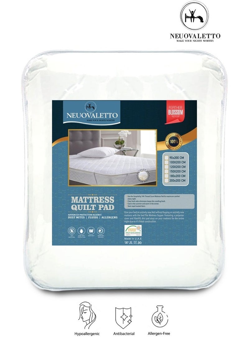 Quilted waterproof Mattress Protector King Size 180x200 Mattress (Protection & Additional Comfort 2 in 1)