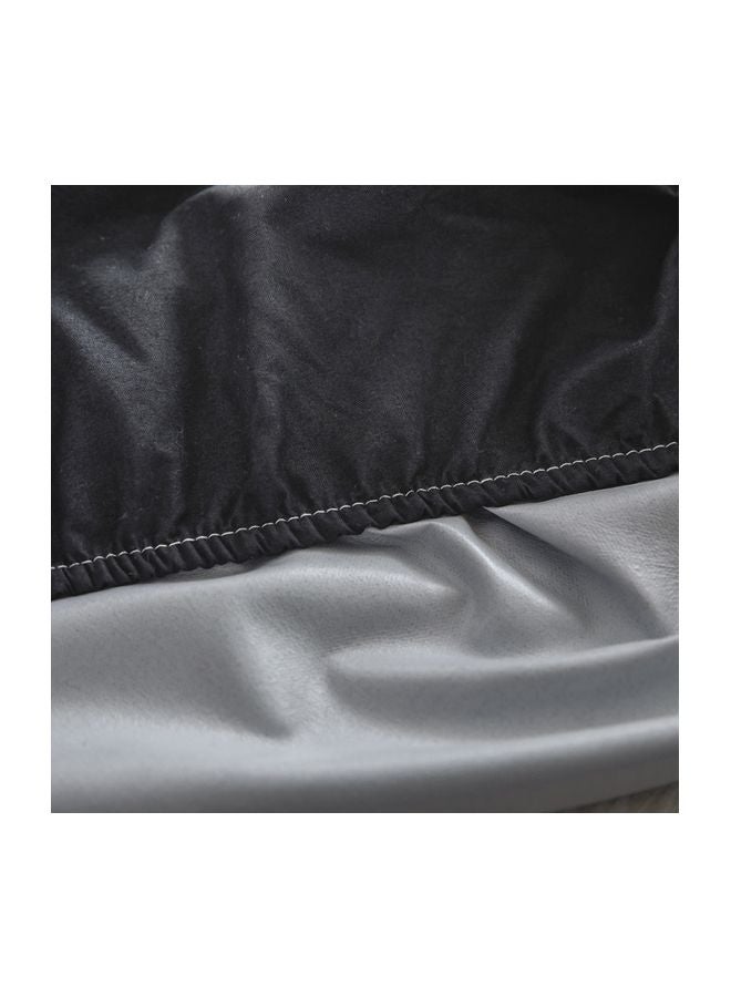 Waterproof Mattress Encasement Cover Polyester Black 203x198x40cm