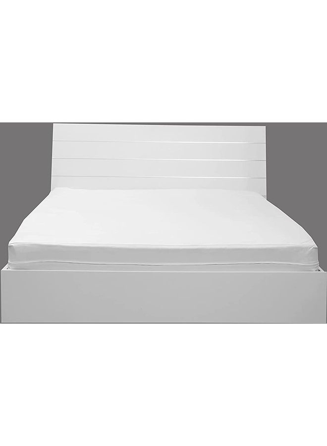 Solid Mattress Encasement Microfiber White 150x200cm