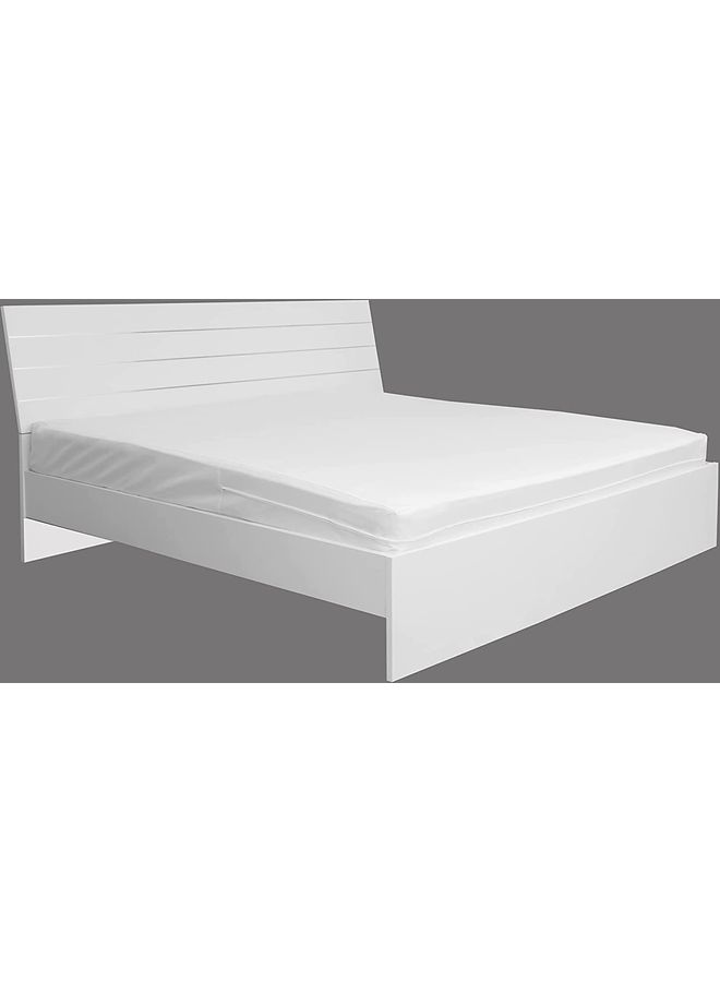 Solid Mattress Encasement Microfiber White 150x200cm