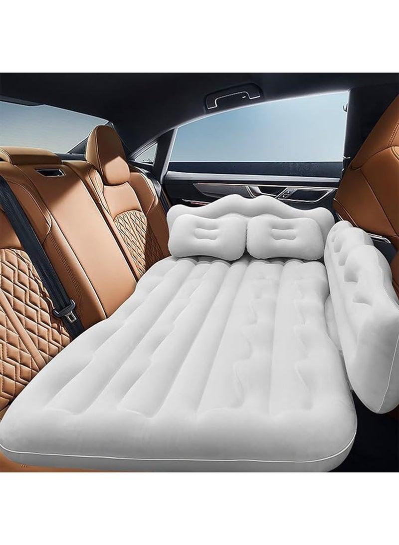 Car Bed Air Mat Inflatable Mattress Bed with Back Rear Seat Pump Portable Car Travel, Camping for Medium and Large Car Universal SUV