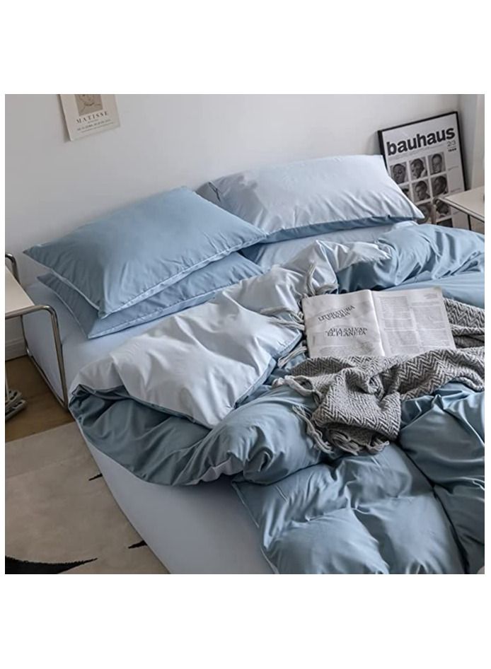 King Size Bedding Flat Sheet 6 Pcs Bed Sheet King Set Super Soft Cotton Breathable Cozy Non Pilling Sheets Shrinkage And Fade Resistant Easy Care