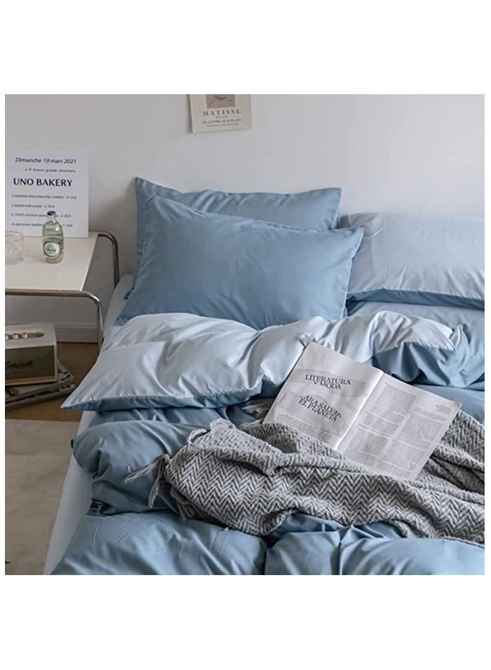 King Size Bedding Flat Sheet 6 Pcs Bed Sheet King Set Super Soft Cotton Breathable Cozy Non Pilling Sheets Shrinkage And Fade Resistant Easy Care