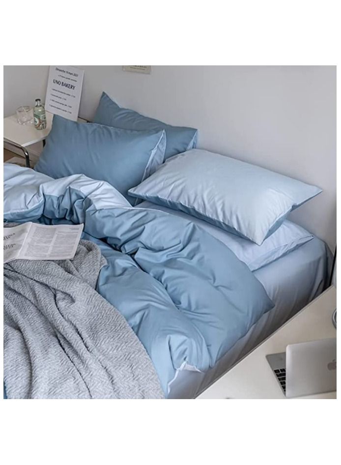 King Size Bedding Flat Sheet 6 Pcs Bed Sheet King Set Super Soft Cotton Breathable Cozy Non Pilling Sheets Shrinkage And Fade Resistant Easy Care