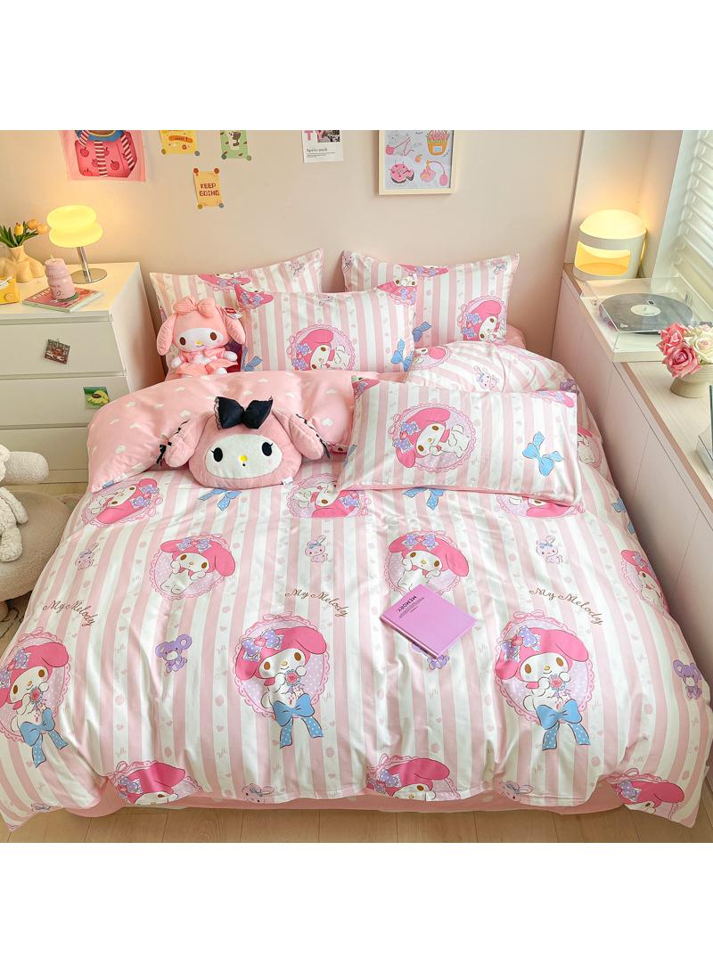 4-Piece Melody Cotton Comfortable Set Bed Sheet Set Children'S Day Gift Birthday Gift 200X230cm