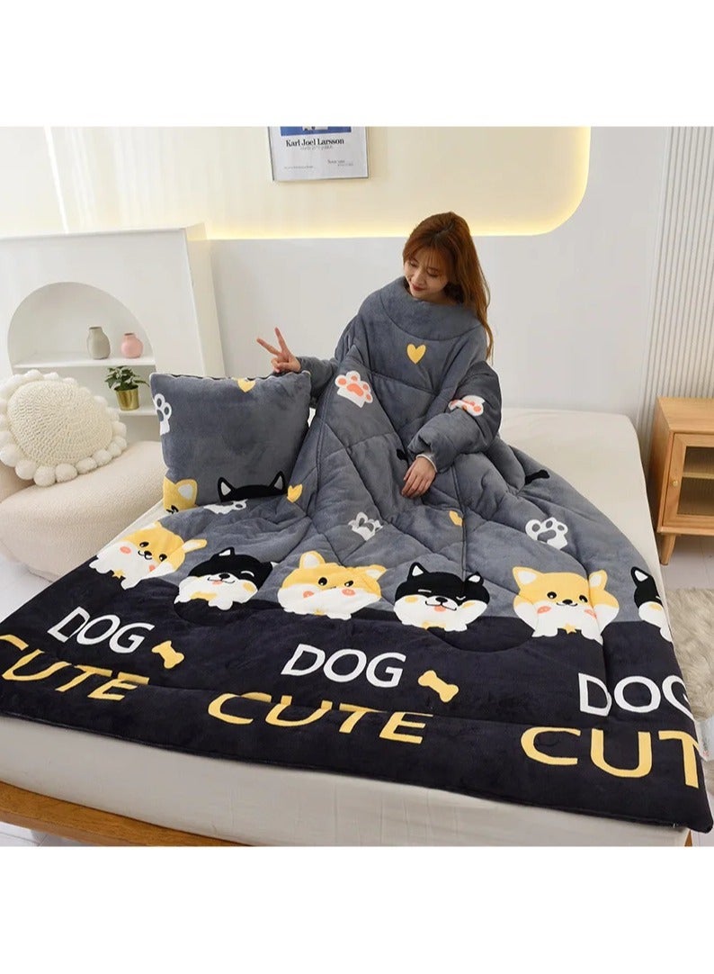 Multifunctional Sleeve Lazy Quilt (200x150cm)