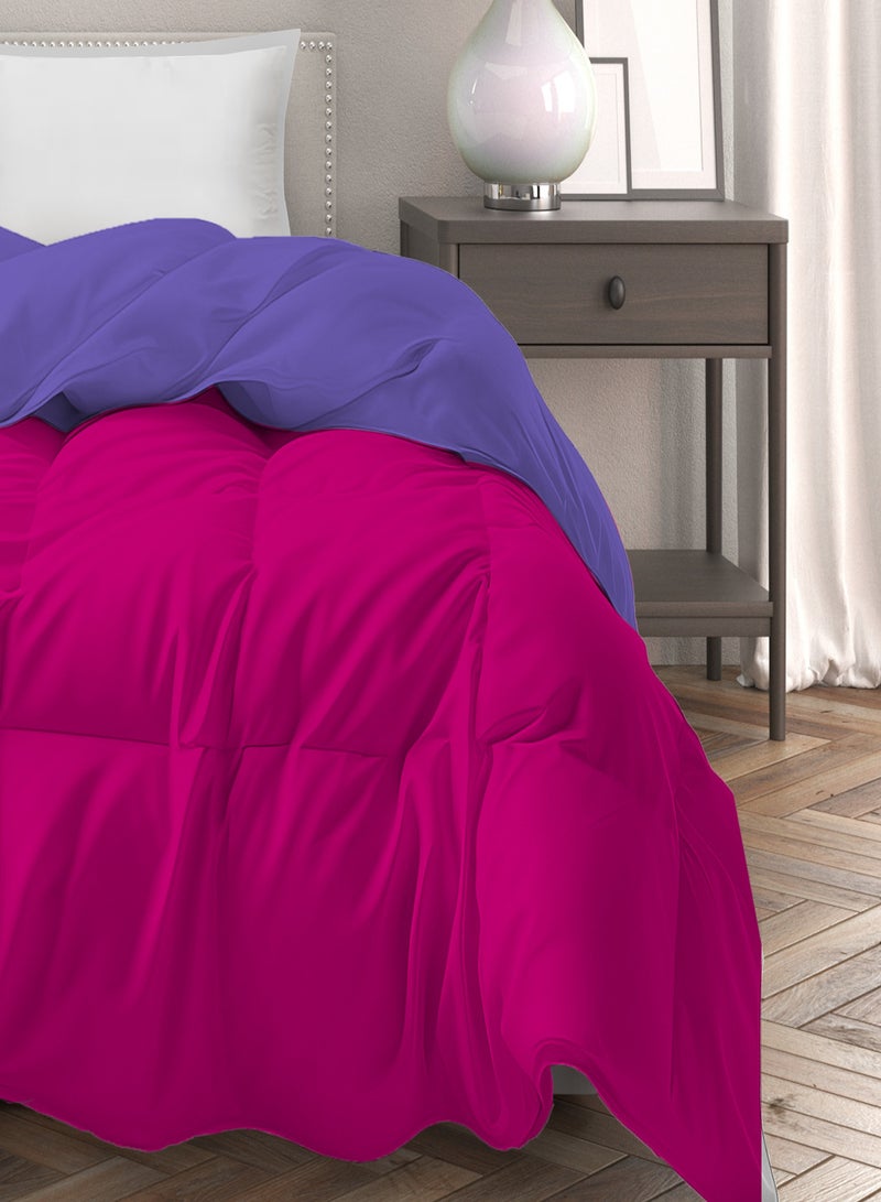 Raymond Home Microfiber Quilt All Season AC Soft Lightweight Blanket Single Bed Peach Finish  100 GSM -Peach & Green (229 x 152 CM)