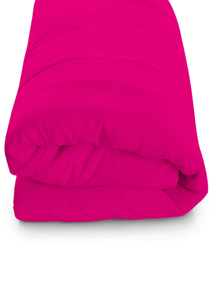 Raymond Home Microfiber Quilt All Season AC Soft Lightweight Blanket Single Bed Peach Finish  100 GSM -Peach & Green (229 x 152 CM)