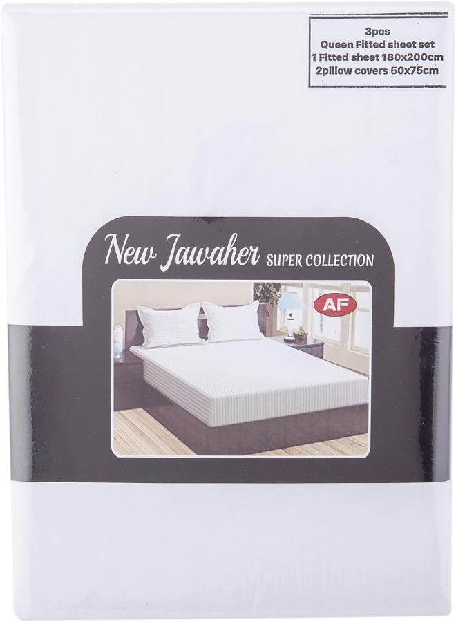 Akdc Fitted Sheet Queen 3Pcs