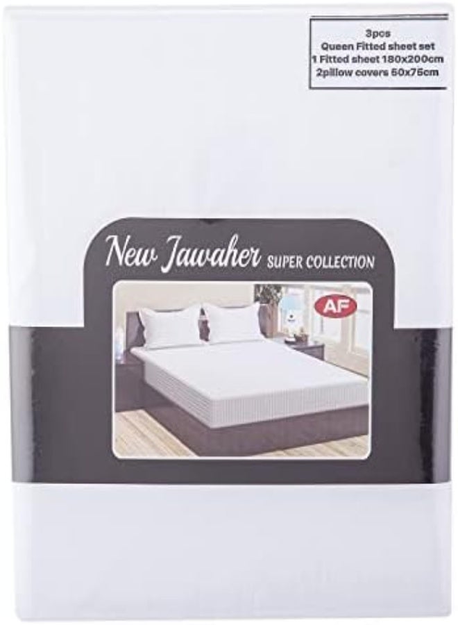 Akdc Fitted Sheet Queen 3Pcs