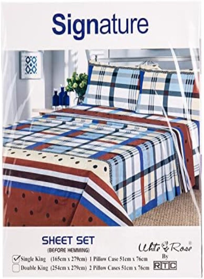 Akdc Single Bedsheet King 2Pcs