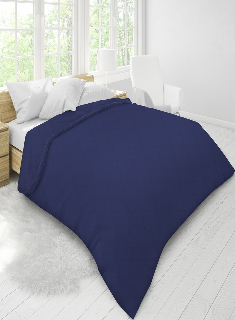 Raymond Home Microfiber Quilt All Season AC Soft Lightweight Blanket Double Bed Peach Finish  100 GSM - Navy (220 x 240 CM)