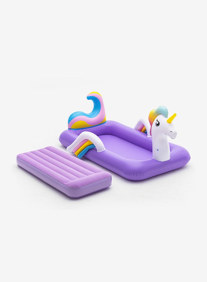 Dreamchaser Airbed - Unicorn Combination White/Purple 1.96mx1.04mx84cm