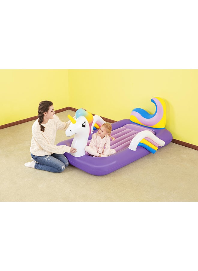 Dreamchaser Airbed - Unicorn Combination White/Purple 1.96mx1.04mx84cm