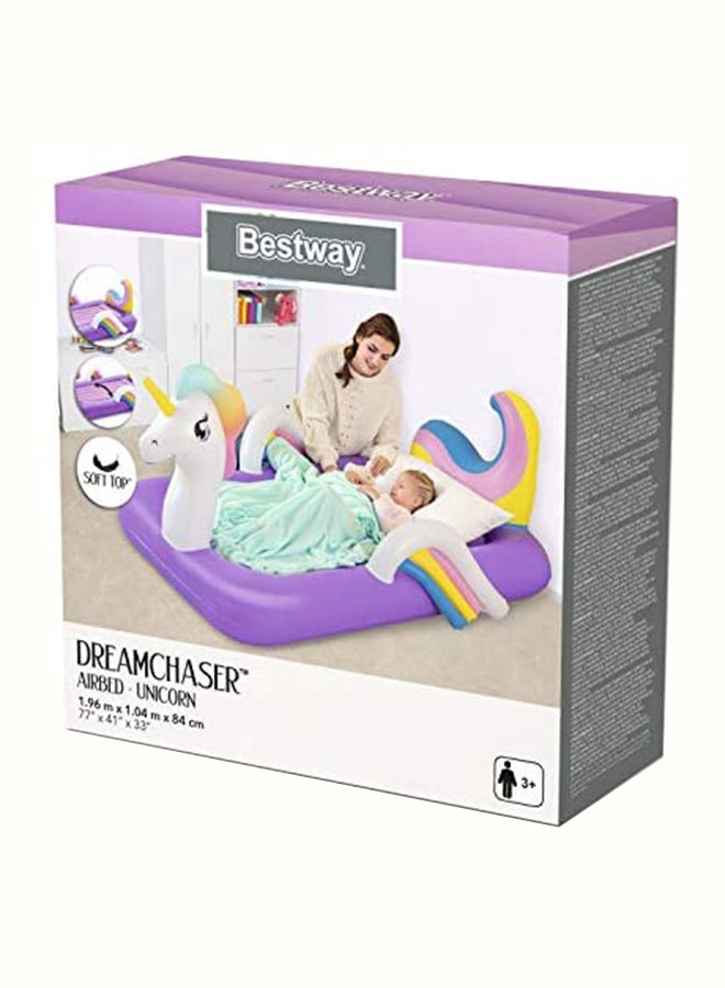 Dreamchaser Airbed - Unicorn Combination White/Purple 1.96mx1.04mx84cm