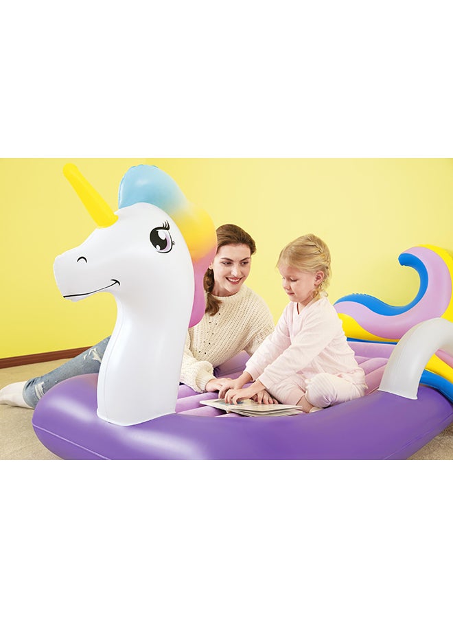 Dreamchaser Airbed - Unicorn Combination White/Purple 1.96mx1.04mx84cm