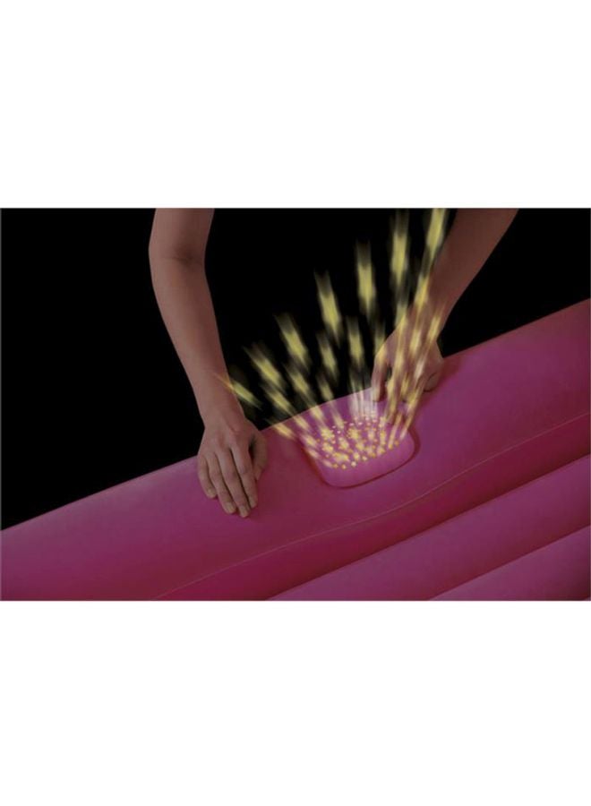 Dream Glimmers Comfort Airbed - 1 Airbed, 1 Light Projector, 1 Repair Patch Combination Pink 1.32 X 76 X 46meter