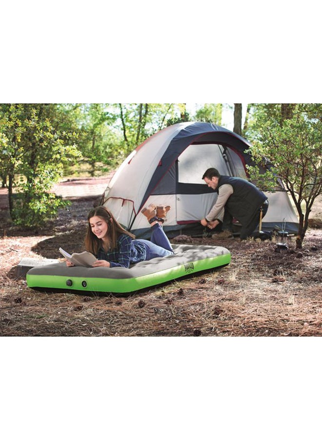 Pavillo Roll & Relax Airbed Twin 1.88m X 99cm X 22cm 26-67619 Polyester Grey/Green 188 x 99 x 22cm