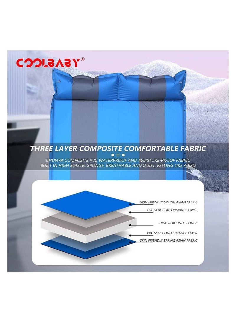 COOLBABY Outdoor Camping Inflatable Cushion Car Inflatable Cushion Portable