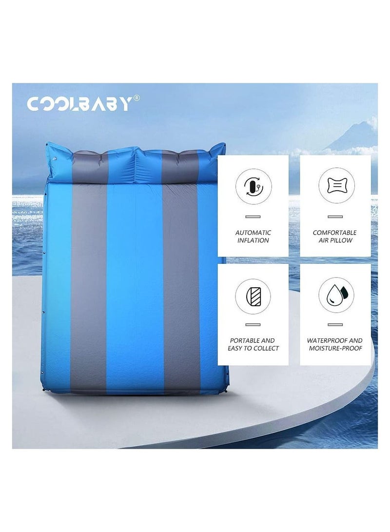 COOLBABY Outdoor Camping Inflatable Cushion Car Inflatable Cushion Portable