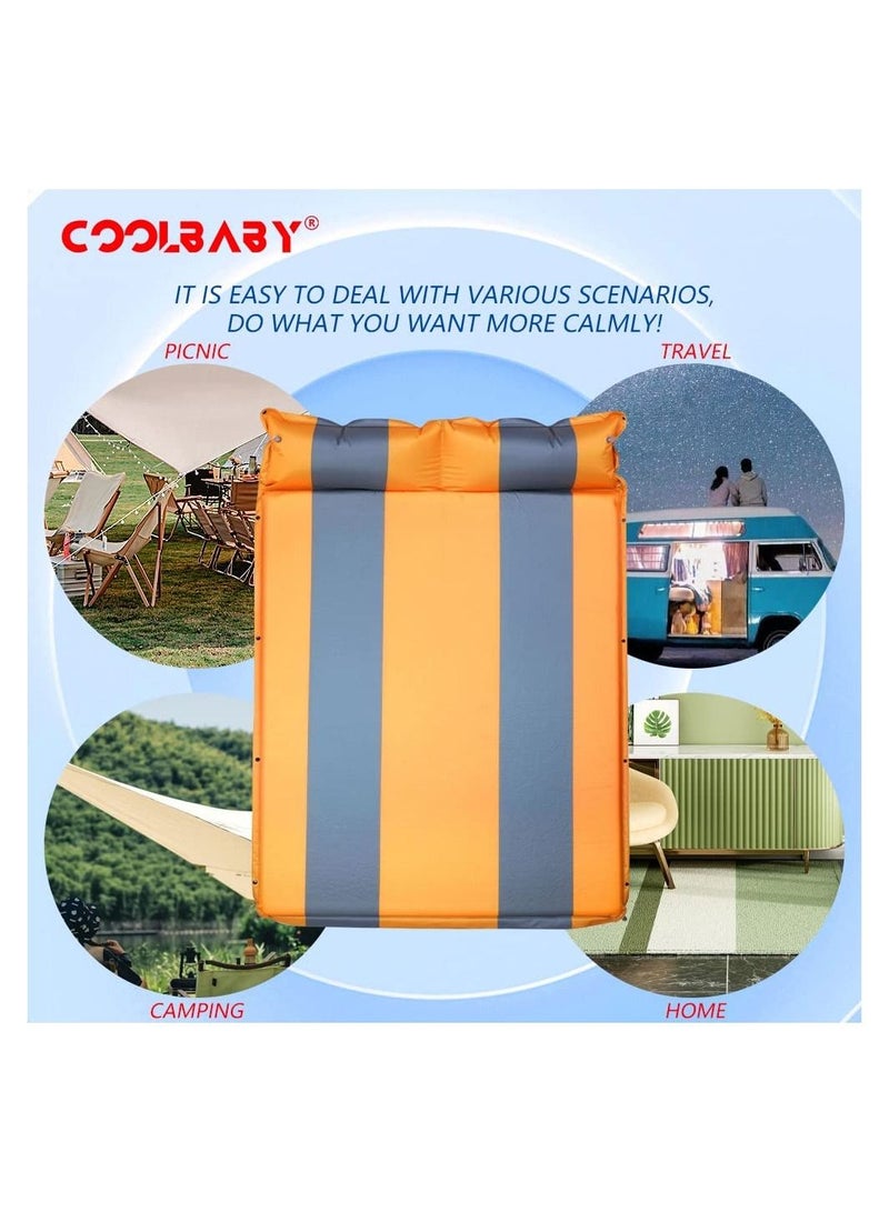 COOLBABY Outdoor Camping Inflatable Cushion Car Inflatable Cushion Portable