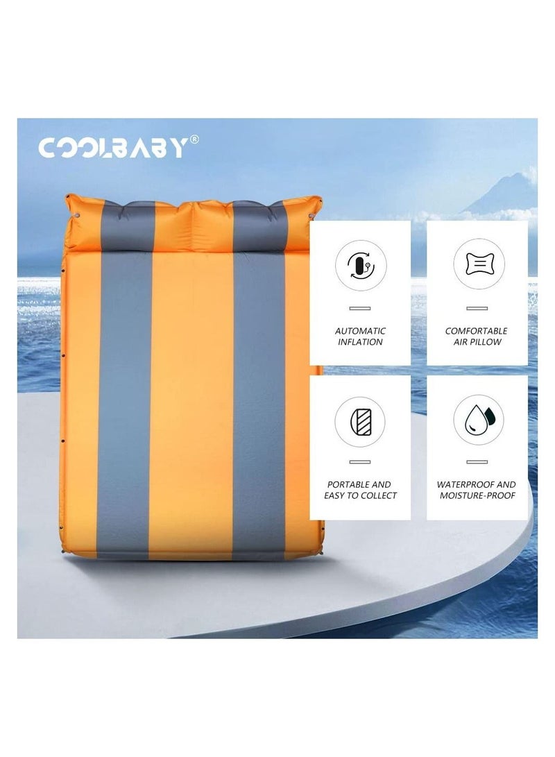 COOLBABY Outdoor Camping Inflatable Cushion Car Inflatable Cushion Portable