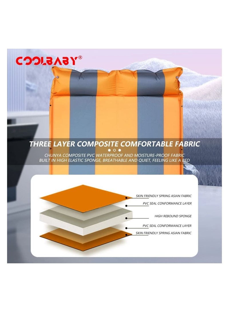 COOLBABY Outdoor Camping Inflatable Cushion Car Inflatable Cushion Portable