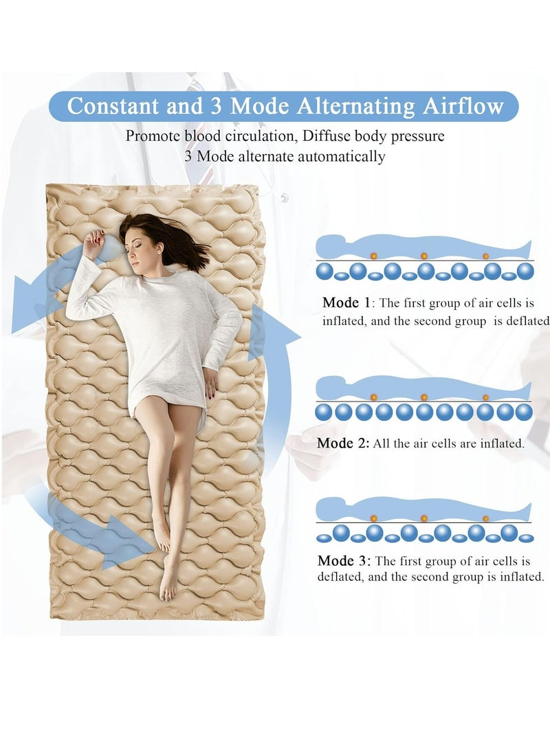 Silent Alternating Air Pressure Mattress With Mattress Cover And Pump Inflatable Silent Mattress To Prevent Bedsores And Sore Treatment For Bedridden Patients