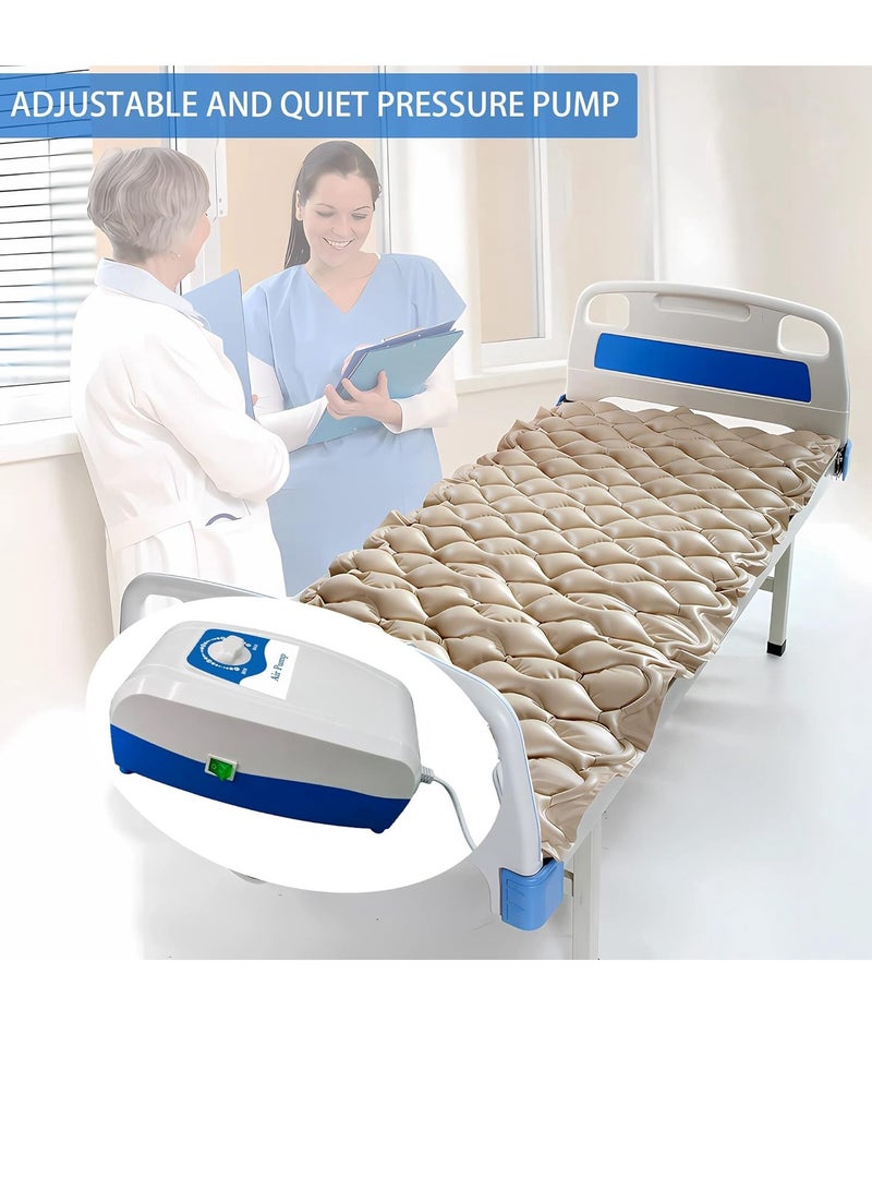 Silent Alternating Air Pressure Mattress With Mattress Cover And Pump Inflatable Silent Mattress To Prevent Bedsores And Sore Treatment For Bedridden Patients