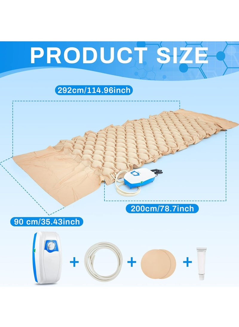 Silent Alternating Air Pressure Mattress With Mattress Cover And Pump Inflatable Silent Mattress To Prevent Bedsores And Sore Treatment For Bedridden Patients