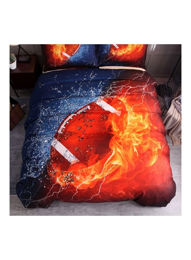 2-Piece Baseball Printed Daybed Set polyester Red/Blue/Orange