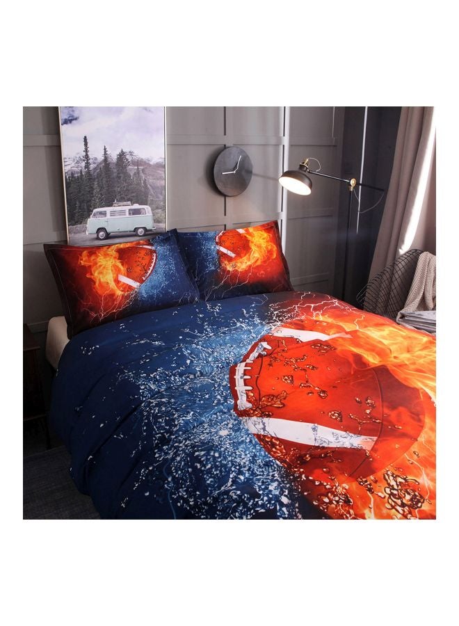 2-Piece Baseball Printed Daybed Set polyester Red/Blue/Orange