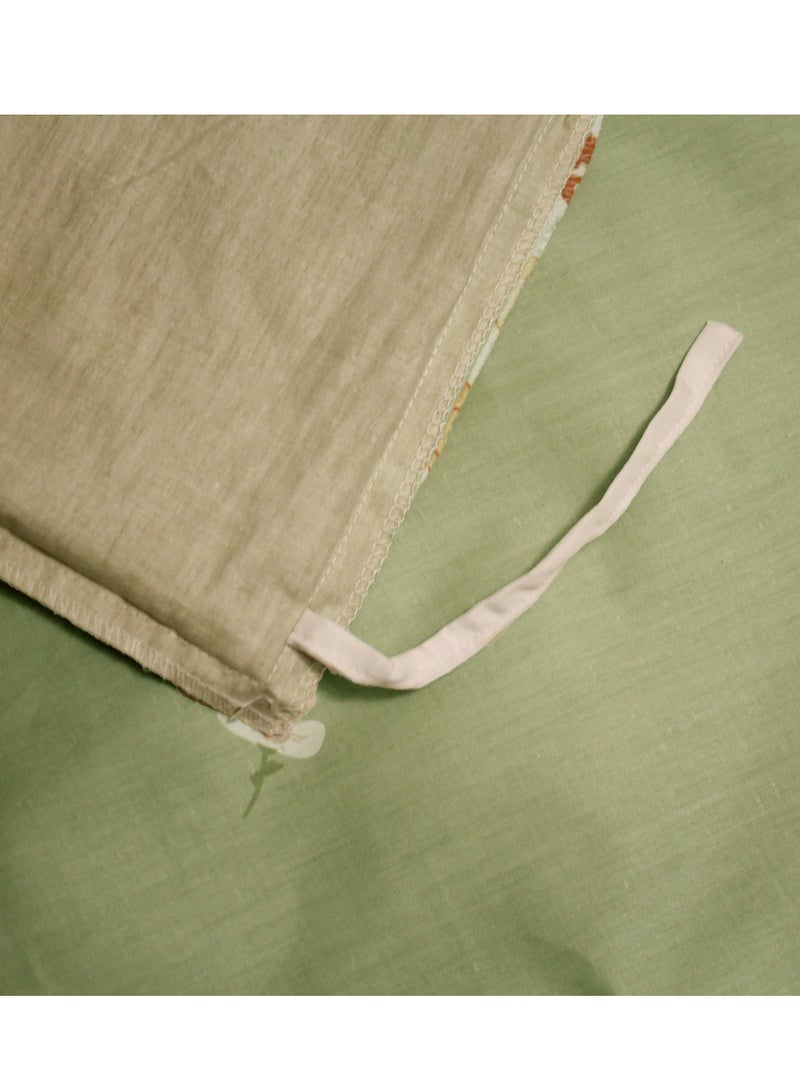 New Twill Cotton Ruowei Green Yellow 200 * 230cm Bed Set of Four Pieces