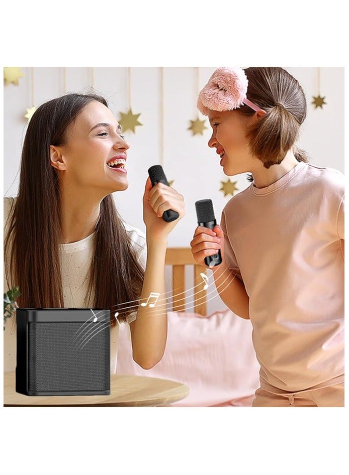 Dual Microphones, Bluetooth PA Speaker for All-Ages Indoor and Outdoor Parties Family Entertainment at Its Best