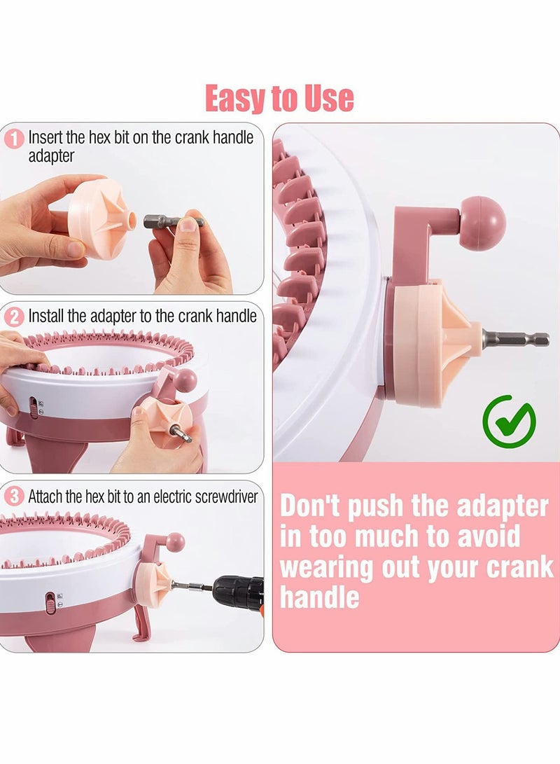 Automatic Knitting Machine Adapter for Drill Use Efficient Knitting Solution