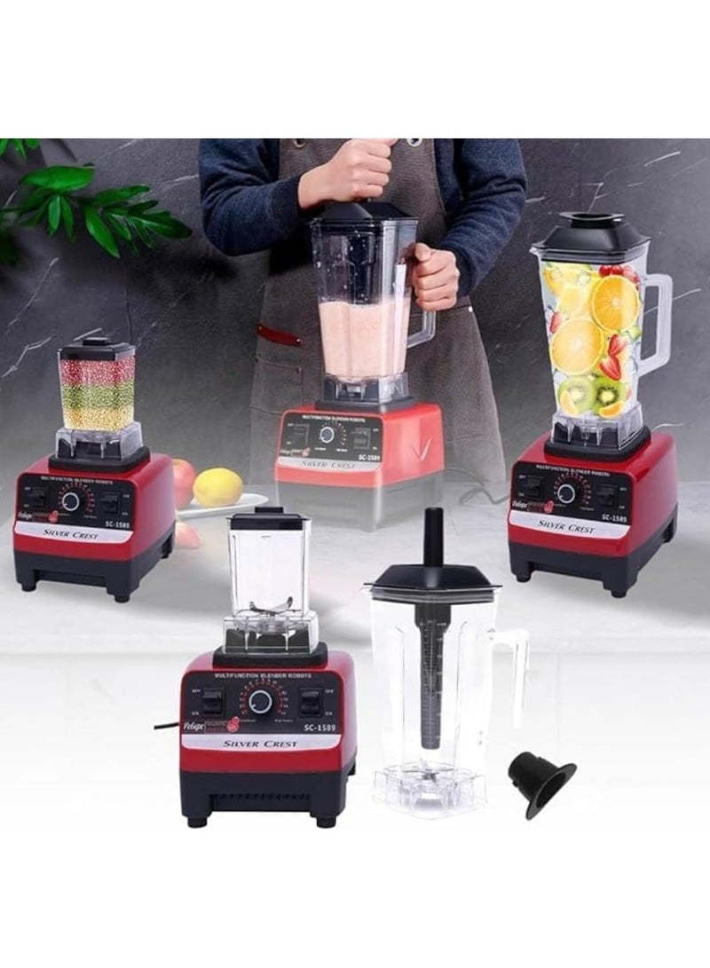 Juicer Mixer Blender Smoothie Maker 1.5L Containers Steel Blades Ice Crush Function Multi Mill Grinder Chopper Countertop Food Blender Accessories mixer grinder juicer machine food processors