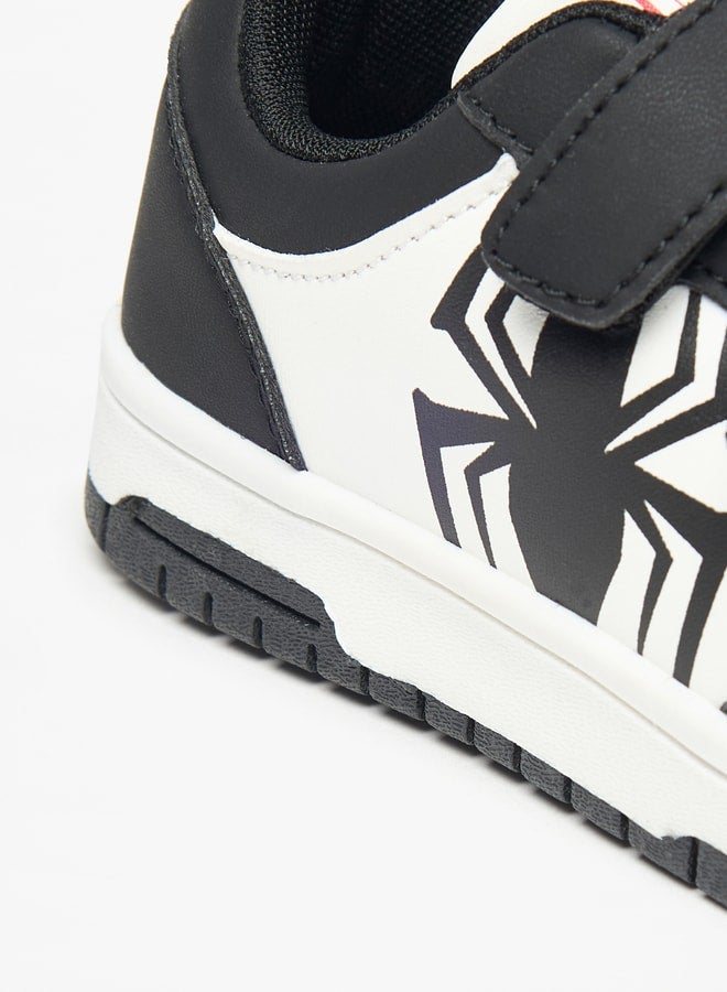 Marvel Spider-Man Print Sneakers with Hook and Loop Closure