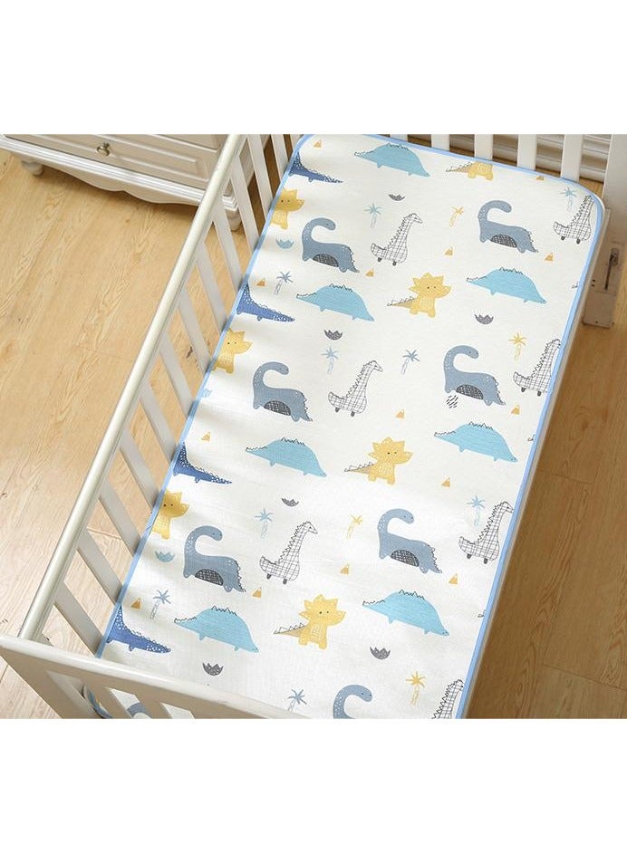 60x80cm Waterproof Babeland Baby Sleeping Cooling Mat, Waterproof Mattress Protector, Baby Bed Changing Mat, Infant Waterproof Sheet, Tummy Time Diaper Changing Pad, Toddler Breathable Mat - Dinosaur