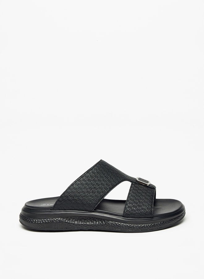 Textured Slip-On Sandals