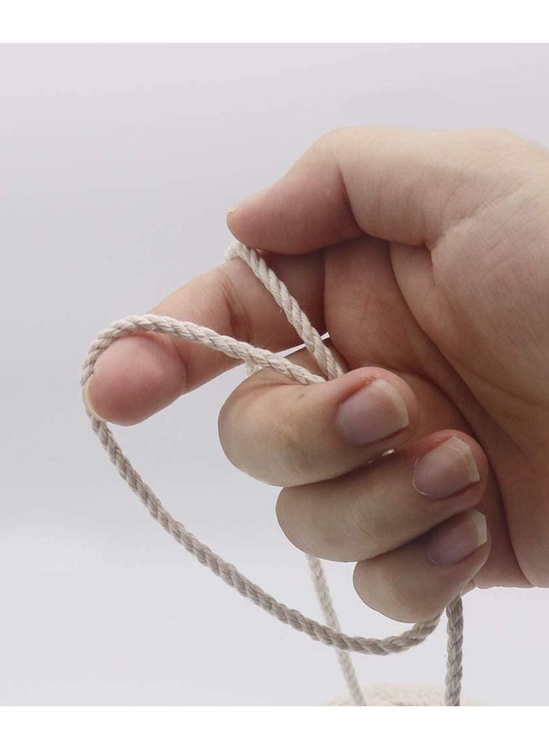 4MM 165 Feet Cotton Twine Safe Cooking String for Tying Homemade Meat Making Sausage DIY Craft and Gardening Applications